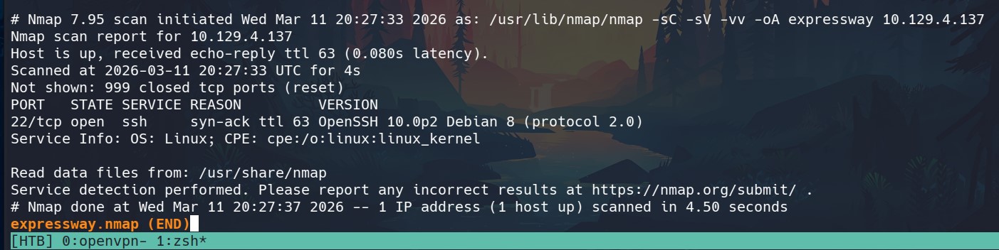 nmap tcp result